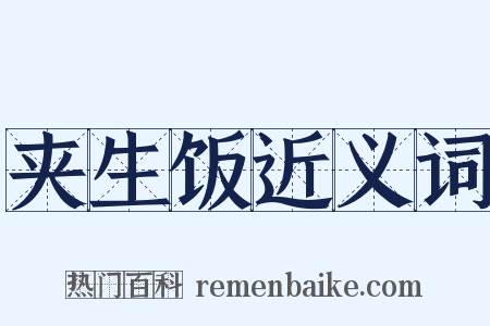 夹生饭近义词是什么意思的图片
